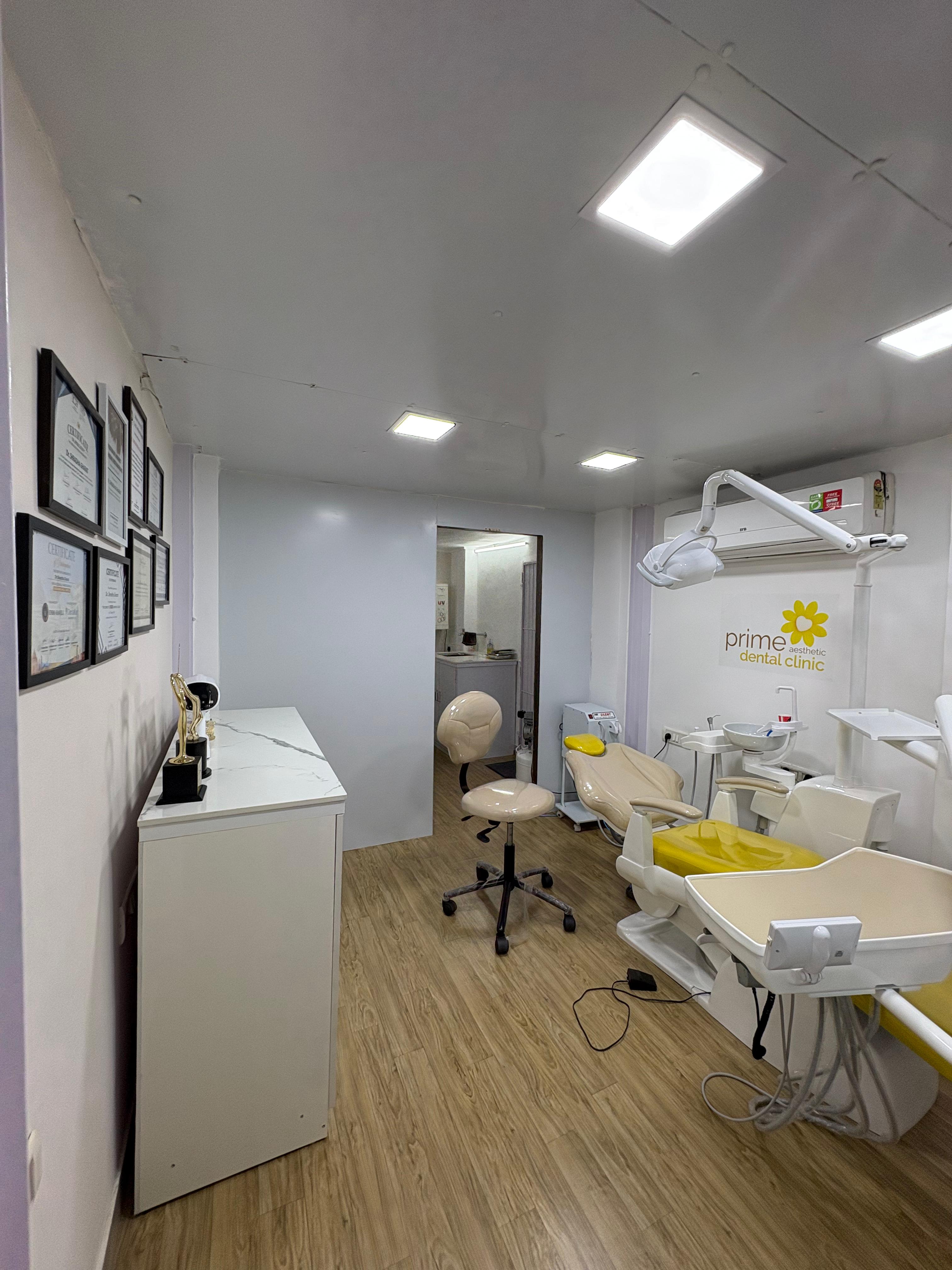 Consultation room at Prime Aesthetic Dental Clinic Naupada